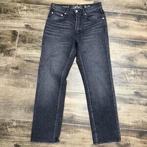 DAILY BLUE AJ‎ & E Boost Straight Leg Obsidian Denim Jeans, Onyx Black, 26(NWOT)